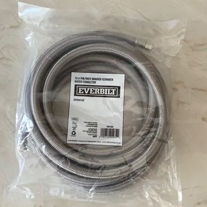 💥Everbilt Universal 12 ft Polymer Icemaker Water Connector.